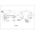 New Design Mini DC Compressor Car Fridge Compressor Qdzh30g R134A Lbp Mbp